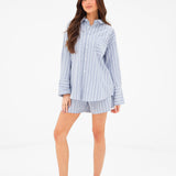Elena Stripe Shirt - Blue