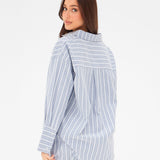 Elena Stripe Shirt - Blue