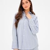 Elena Stripe Shirt - Blue