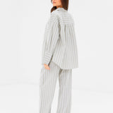 Elena Stripe Shirt - Light Brown
