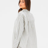 Elena Stripe Shirt - Light Brown