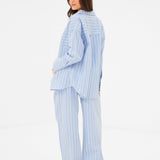 Elena Stripe Shirt - Light Blue