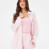 Elena Stripe Shirt - Light Pink