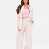 Elena Stripe Shirt - Light Pink