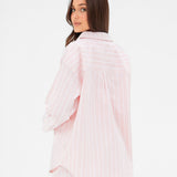 Elena Stripe Shirt - Light Pink