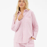 Elena Stripe Shirt - Pink
