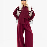 Sabrina Oversized Shirt - Burgundy
