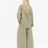 Sabrina Oversized Shirt - Warm Olive