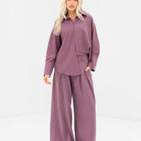 Sabrina Oversized Shirt - Dusty Rose