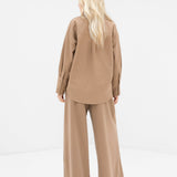 Sabrina Oversized Shirt - Tan