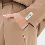 Sabrina Oversized Shirt - Tan