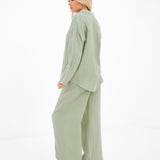 Mila Oversized Shirt - Soft Sage
