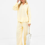 Mila Oversized Shirt - Butter Yellow