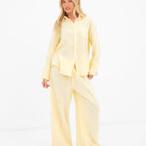 Mila Oversized Shirt - Butter Yellow