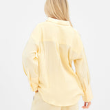 Mila Oversized Shirt - Butter Yellow