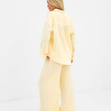 Mila Oversized Shirt - Butter Yellow