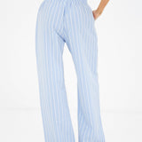 Elena Stripe Trousers - Light Blue