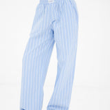 Elena Stripe Trousers - Light Blue