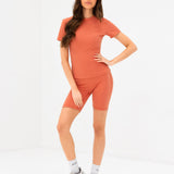 Lucia Baby Tee - Bright Coral