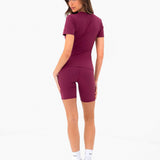 Lucia Baby Tee - Wine Red