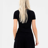 Lucia Baby Tee - Black