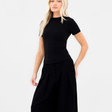Lucia Baby Tee - Black