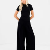 Lucia Baby Tee - Black