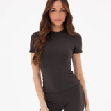 Lucia Baby Tee - Espresso Brown