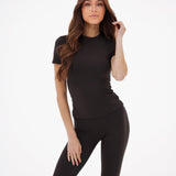 Lucia Baby Tee - Espresso Brown