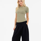 Lucia Baby Tee - Warm Olive