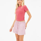Lucia Baby Tee - Bright Pink