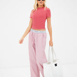 Lucia Baby Tee - Bright Pink