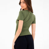 Lucia Baby Tee - Khaki Green