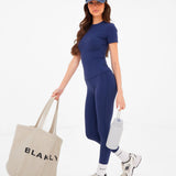 Lucia Baby Tee  - Navy Blue