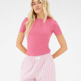 Lucia Baby Tee - Raspberry