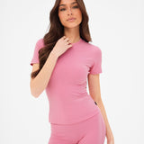 Lucia Baby Tee - Rosy Pink