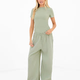 Lucia Baby Tee - Sage Green