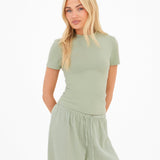 Lucia Baby Tee - Sage Green
