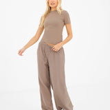 Lucia Baby Tee - Taupe