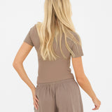 Lucia Baby Tee - Taupe