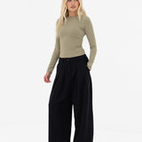 Lucia Long Sleeve Top - Warm Olive