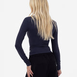 Lucia Long Sleeve Top - Soft Navy