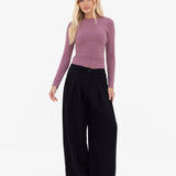 Lucia Long Sleeve Top - Dusty Rose