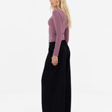 Lucia Long Sleeve Top - Dusty Rose