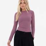 Lucia Long Sleeve Top - Dusty Rose