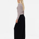 Lucia Long Sleeve Top - Pebble