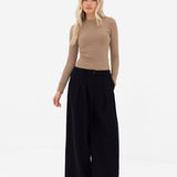 Lucia Long Sleeve Top - Tan