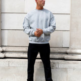 Declan Relaxed Jumper - Marl Grey