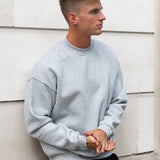 Declan Relaxed Jumper - Marl Grey