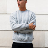 Declan Relaxed Jumper - Marl Grey